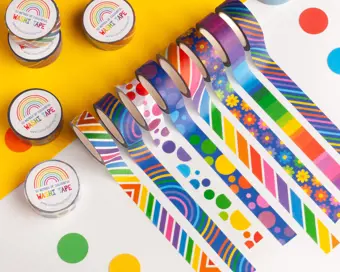 Product Image for: Rainbow Washi Tape Set of 8