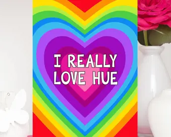 I Really Love Hue Valentine's Day Card