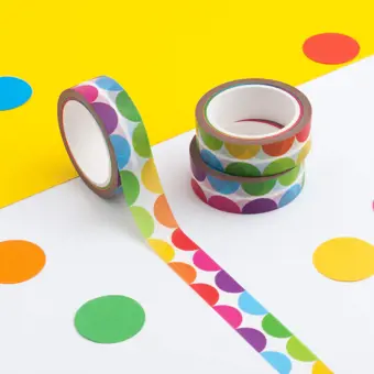 Rainbow Circles Washi Tape