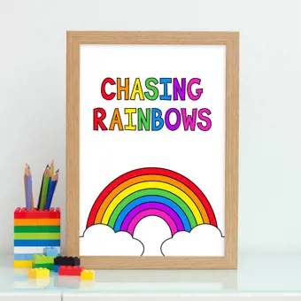 Chasing Rainbows Print