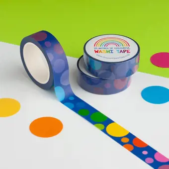 Rainbow Spots Washi Tape