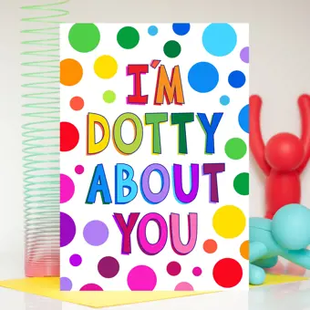 Dotty About You Valentine's Day Card