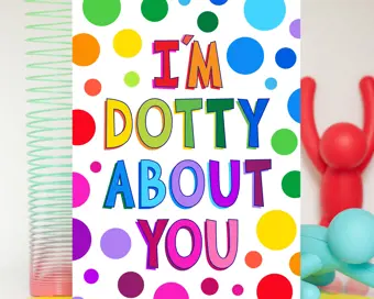 Dotty About You Valentine's Day Card