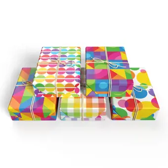 Rainbow Gift Wrap Set of Five Sheets