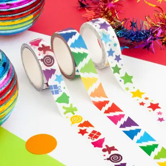 Rainbow Christmas Washi Tape Set of 3