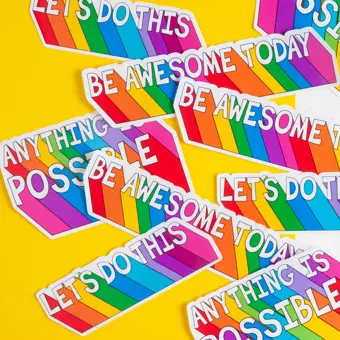 Positive Quotes Sticker Set