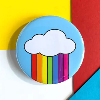 Rainbow Cloud Badge