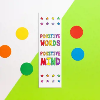 Positive Words Positive Mind Bookmark