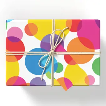 Rainbow Spots Wrapping Paper