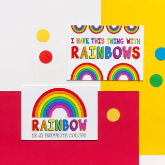 Rainbow Postcard Set