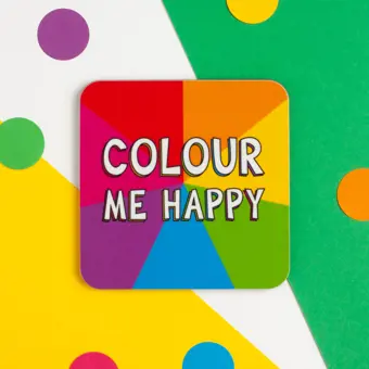 Colour Me Happy Coaster CLEARANCE