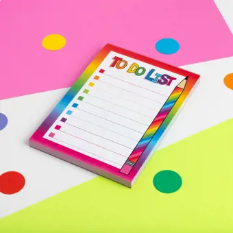 SECONDS A6 To Do List Notepad
