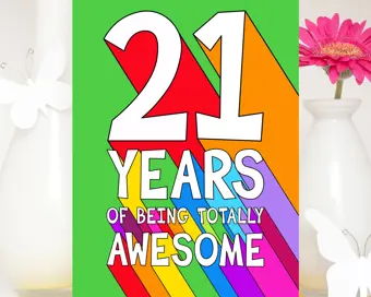 21st Birthday Card