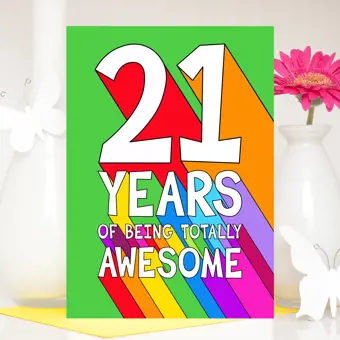 21st Birthday Card