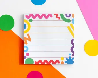 Crazy Shapes Sticky Notes Pad