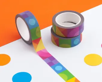 Colourful Shapes Washi Tape
