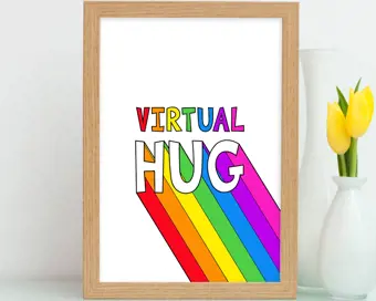 Virtual Hug Print