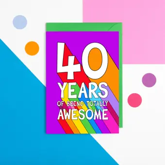 40th Birthday Card