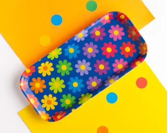 Rainbow Flowers Snack Tray