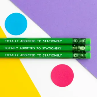 Totally Addicted To Stationery Green Pencil