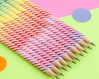 Rainbow Stripe Pencil