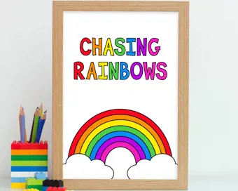 Chasing Rainbows Print