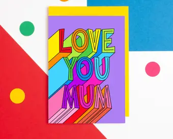 Love You Mum Mother's Day Card