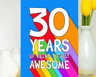 30th Birthday Card