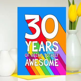 30th Birthday Card