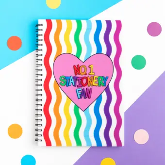No. 1 Stationery Fan A5 Spiral Bound Lined Notebook