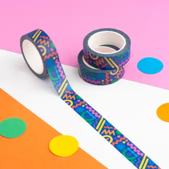 Rainbow Crazy Shapes Washi Tape
