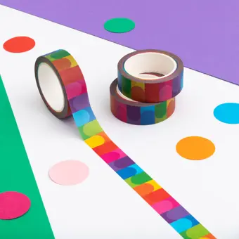 Rainbow Curves Washi Tape