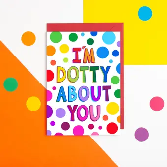 Dotty About You Valentine's Day Card