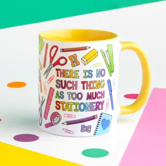 Product Image for: There Is No Such Thing As Too Much Stationery Mug