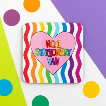 No. 1 Stationery Fan Coaster