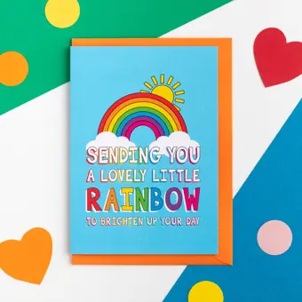Sending You a Lovely Little Rainbow Card