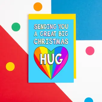 Sending You a Great Big Christmas Hug Card