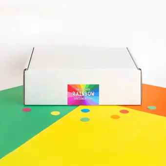 The Ultimate Rainbow Stationery Box