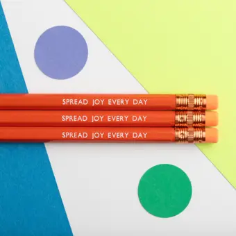 Product Image for: Spread Joy Every Day Orange Pencil