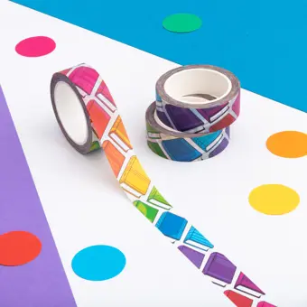 Rainbow Books Reading Washi Tape