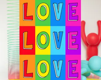 Love Love Love Card