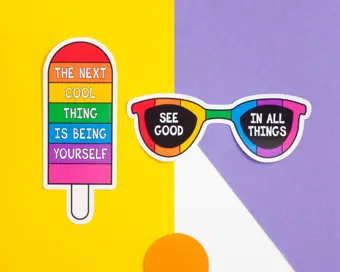 Positivity Sticker Set of Two
