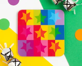 SALE Rainbow Stars Coaster