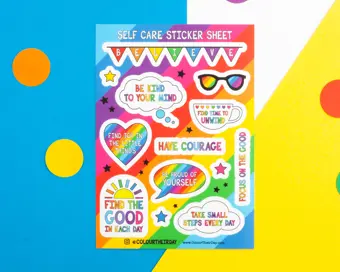 Self Care Sticker Sheet