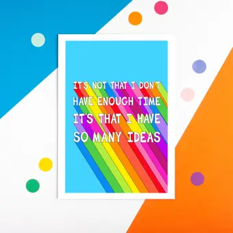 So Many Ideas Positive Mindset Print