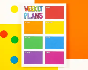 Weekly Planner Notepad