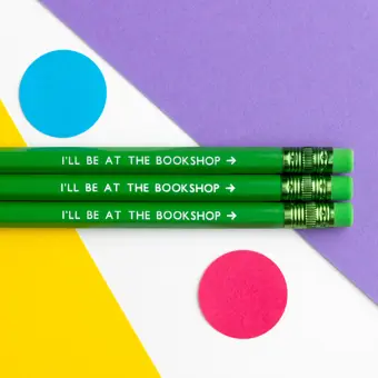 Product Image for: I'll Be At The Bookshop Green Pencil