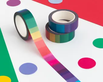 Recommended product: Rainbow Colour Block Washi Tape
