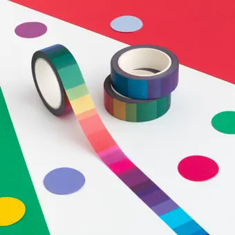 Rainbow Colour Block Washi Tape