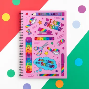 Stationery Lover A5 Spiral Bound Lined Notebook
